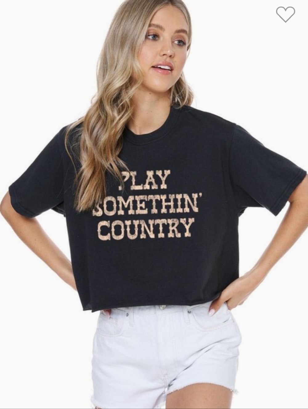 NWOT Play Somethin' Country Graphic Tee